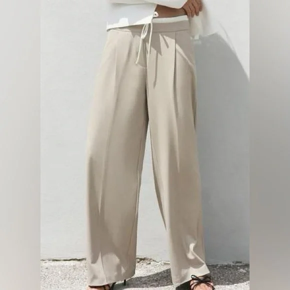 Zara Double Waistband Trousers - Picture 15 of 17
